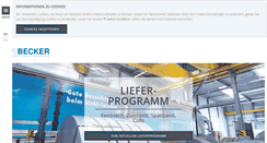 Desktop Screenshot of becker-stahl-service.de